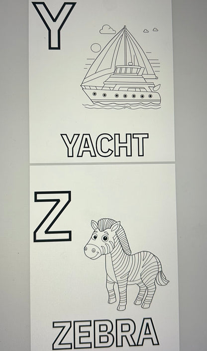 Tiny Learners Coloring Book (ABC • 123 • Nature)