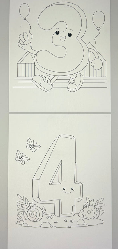 Tiny Learners Coloring Book (ABC • 123 • Nature)